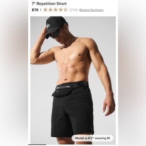 ALO Yoga Men's 7" Repetition Short - Size Small - NWT